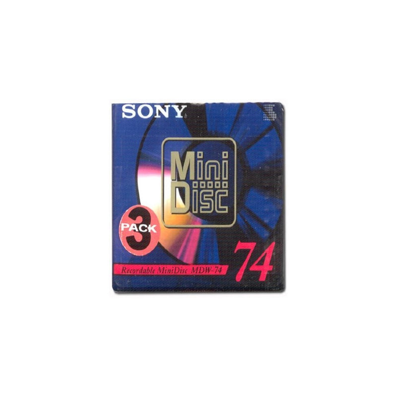 Sony Recordable Mini Disc - 74 Minutes (3 Pack)