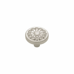 Liberty P40007L-SN-U 1-1/4-Inch Fan Design Round Kitchen Cabinet Hardware Knob, 2-Pack