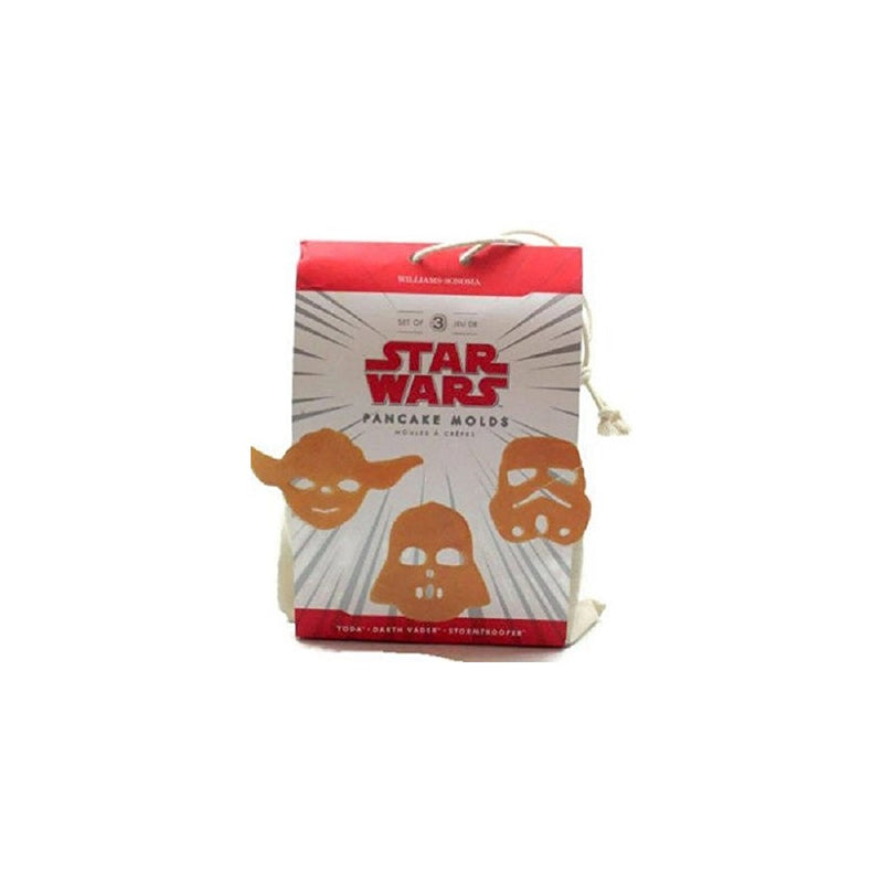 Star Wars Pancake Molds, Set of 3 Heroes and Villains: Yoda, Darth Vader, Stormtrooper