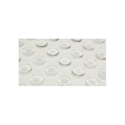 Self-Adhesive Rubber Feet - Clear Cylindrical (3.2mm x 9.5mm/.125" x .375") 100