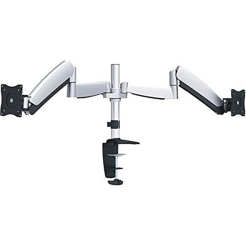 Ergotech Monitor Desk Mount Dual Articulating Arms with Height Adjustment/Two Screens up to 24"