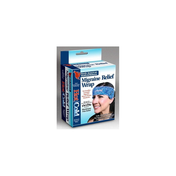 Jobar International - Migraine Relief Wrap Hot/Cold Therapy,Reusable,29"x37"