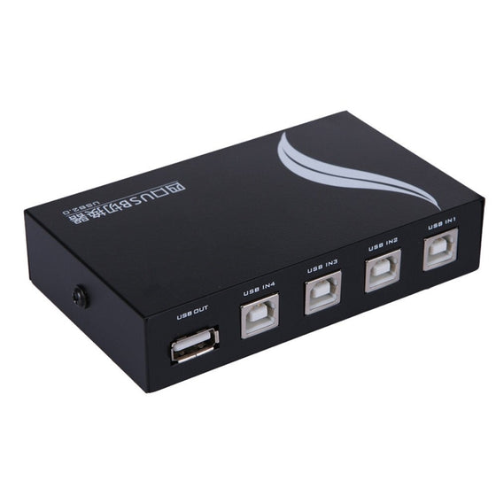 Findway 4 Ports USB Printer Share Sharing Switch Hub MT-1A4B-CF