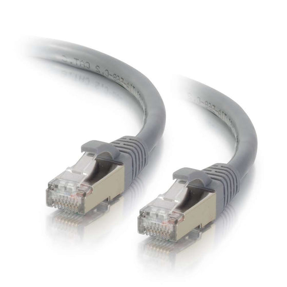 C2G/Cables to Go 00645 Cat6a Snagless Shielded (STP) Network Patch Cable, Gray (8 Feet/2.43 Meters)