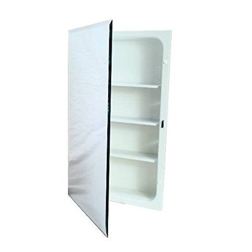 National Brand Alternative 561280 Aluminum Nutone Recessed Plastic Medicine Cabinet, 16" x 20"