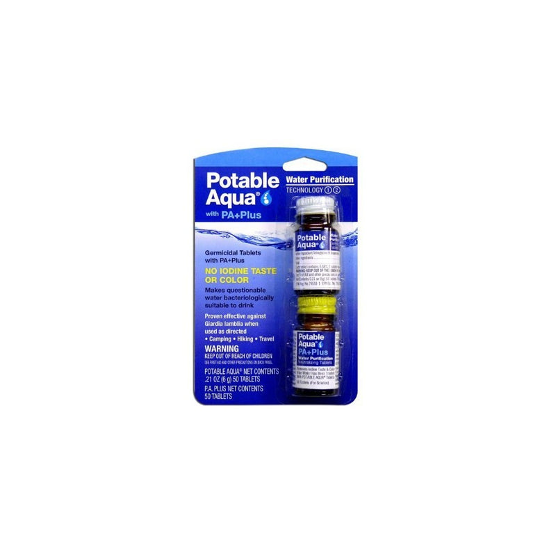 Potable Aqua Water Purification Tablets with PA Plus (Pack of 2)