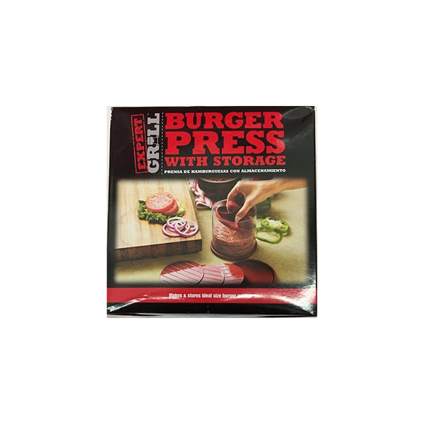 Expert Grill Hamburger Burger Press With Storage