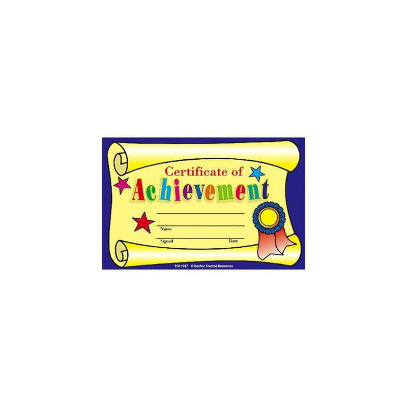 Teacher Created Resources Certificate of Achievement Awards (1937)