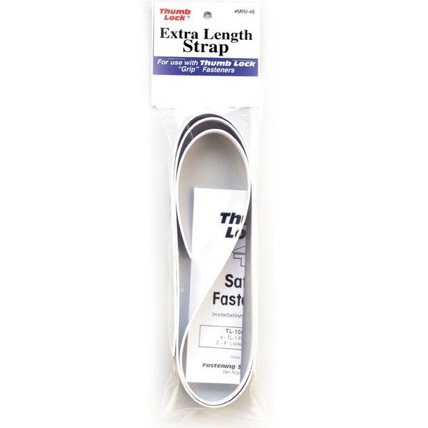 Thumblock MRV-48WT 48-Inch Extra Length Strap, White