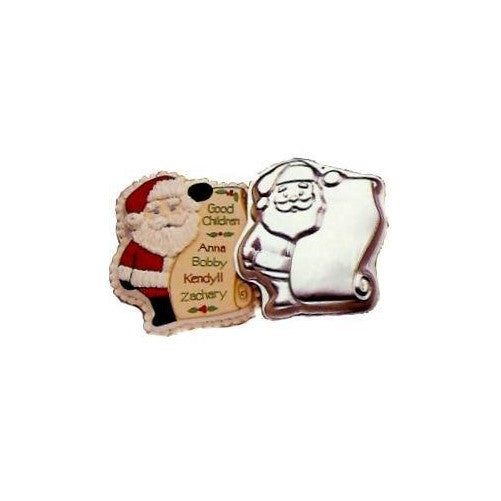 Wilton Santa Checking List Cake Pan