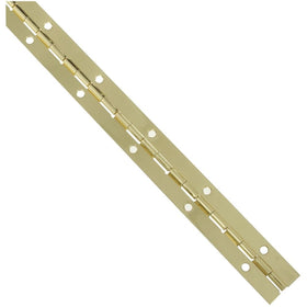 National Hardware N265-355 V570 Continuous Hinge in Brass