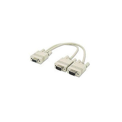 DB9 Serial Y-Cable, 2 Male To 1 Female