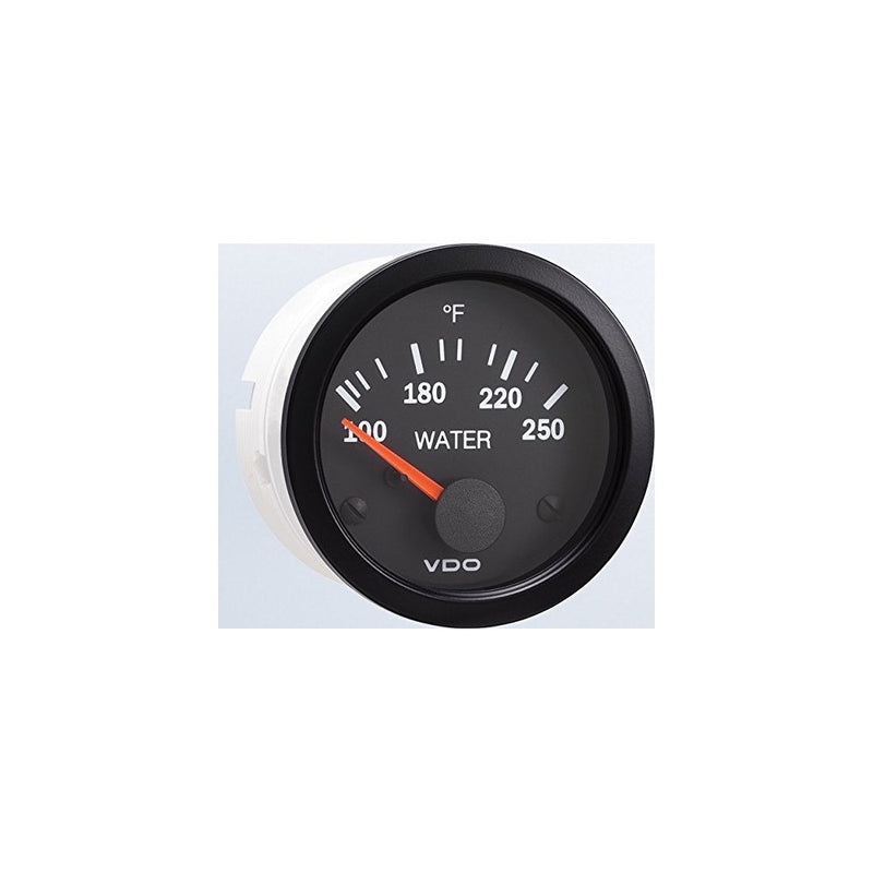 VDO 310105 Vision Style Electrical Water Temperature Gauge 2 1/16" Diameter, 250F