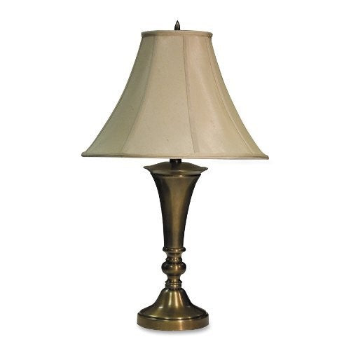 LEDL9002 - Ledu Three-Way Incandescent Table Lamp with Bell Shade