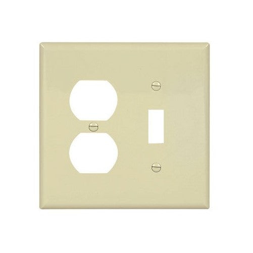 Cooper PJ18V Ivory Mid-Size Unbreakable Wallplate