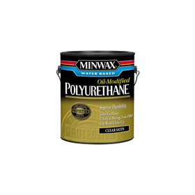 Minwax 710330000 Water Based Oil-Modified Polyurethane, gallon, Satin