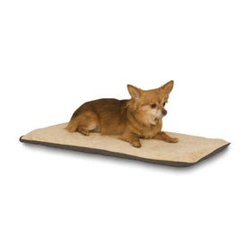 K&H Pet Products Thermo-Pet Mat Heated Pet Bed Mocha 14" x 28" 6W