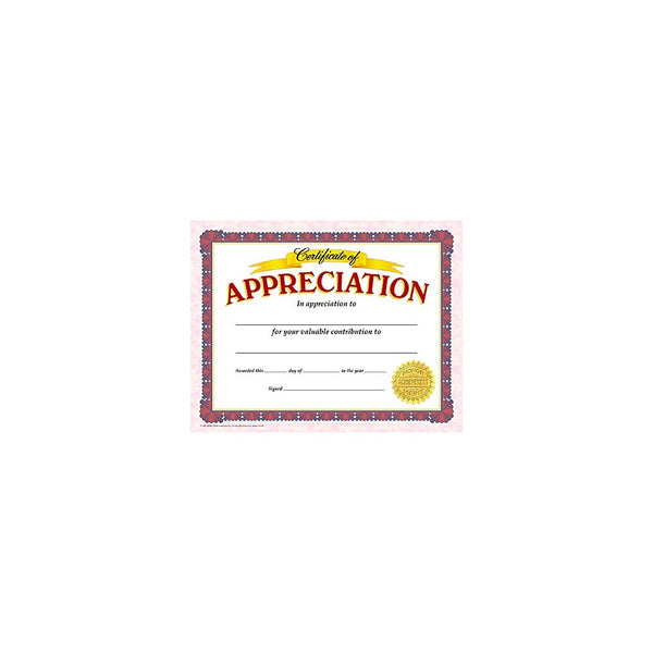 Trend Enterprises Certificate of Appreciation (T-11302)