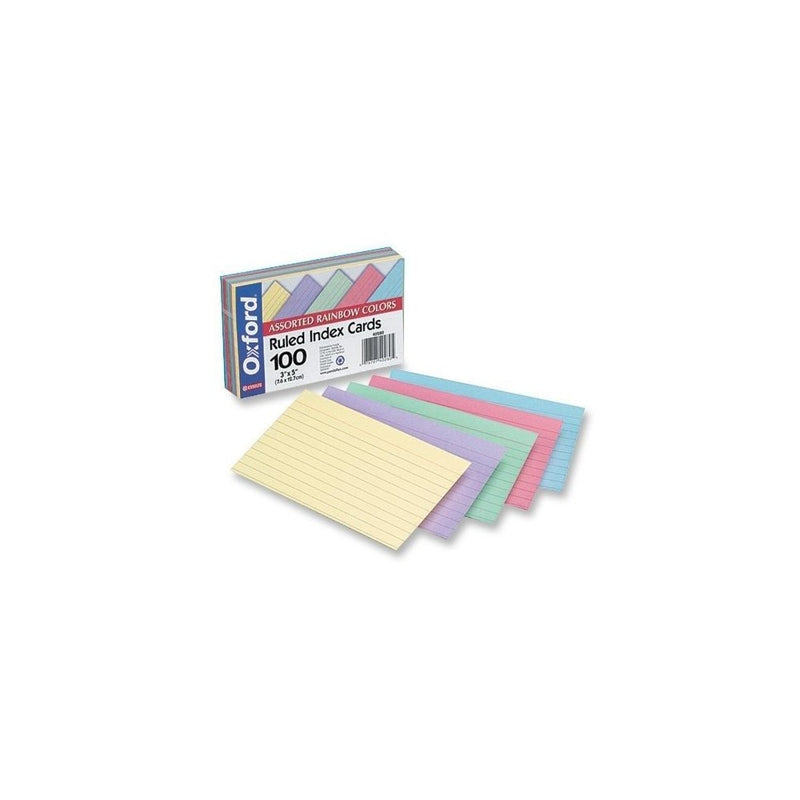 Oxford Oxford 40280 Rainbow Pack Index Card