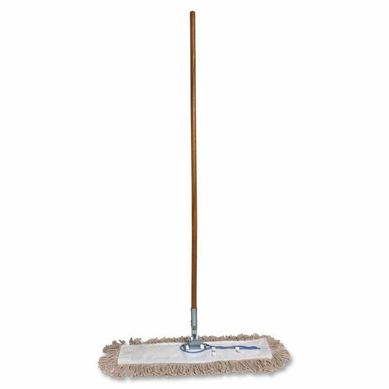 Genuine Joe GJO54101 Lightweight Dust Mop with Handle, 24" Width