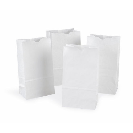 Pacon Kraft Bags, 6”x3-5/8”x11”, White, 100 bags/pack, (72020)