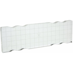 Apple Pie Memories Acrylic Stamp Block with Grips and Grid, 2.5 by 8 by .5-Inch
