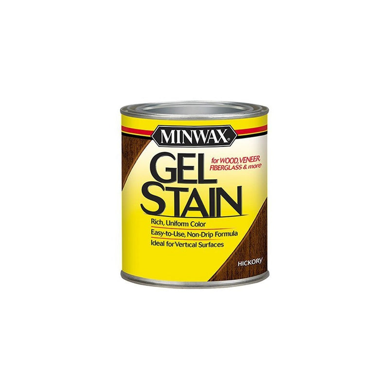 Minwax 261004444 Interior Wood Gel Stain, 1/2 pint, Hickory