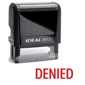 DENIED Red Office Stock Self-Inking Rubber Stamp