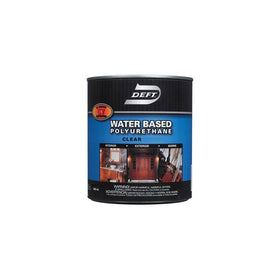 Deft Interior Exterior Water-Based Polyurethane Clear Satin Finish, Quart