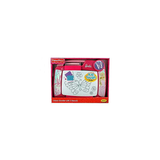 Kid Tough Doodler - Barbie Kid Tough Doodler with 2 Stencils - Limited Edition By Fisher Price
