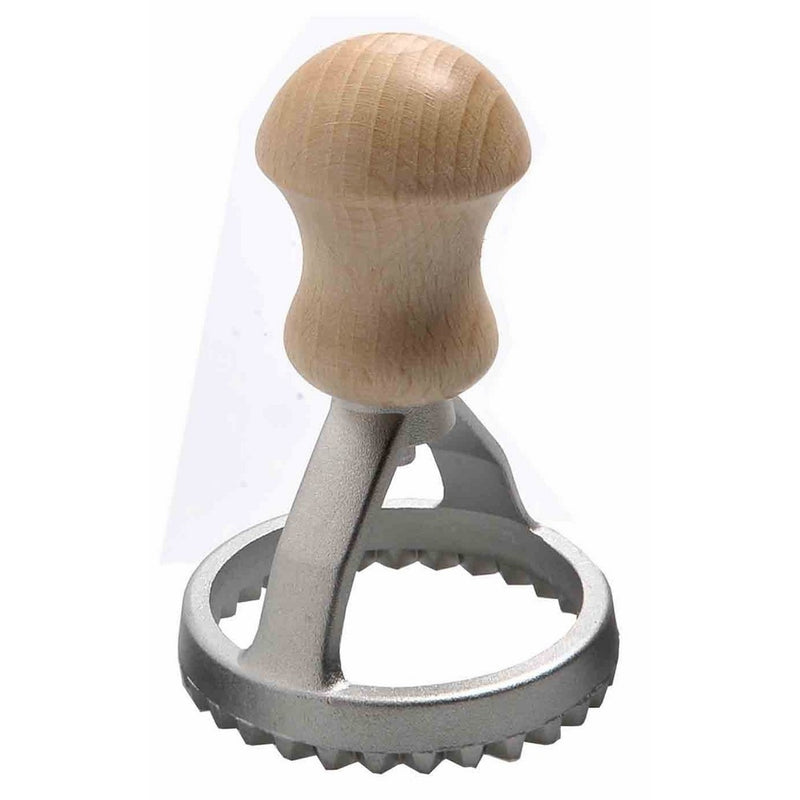 Eppicotispai Aluminum Round Ravioli Stamp with Beechwood Handle, 2-Inch
