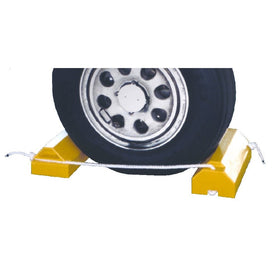 Tigerchocks AC4614-LR Urethane Military Aircraft Wheel Chock, Hi-Vis Yellow, 14" Length, 6" Width, 4" Height
