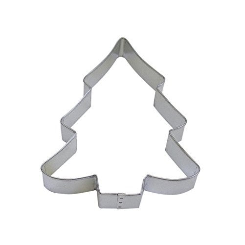 R&M Tree Snow Covered 5" Cookie Cutter in Durable, Economical, Tinplated Steel
