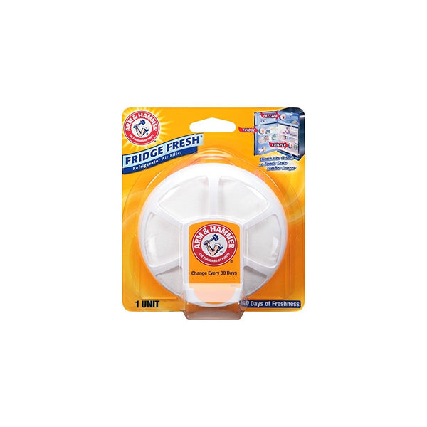 Arm & Hammer 33200-01710 Baking Soda Fridge Fresh Air Filter, 0.28 oz (Pack of 8)