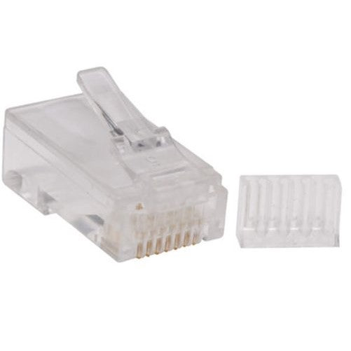 TRIPP LITE 100 Pack Cat6 RJ45 Modular Connector Plug Solid/Stranded RND (N230-100)