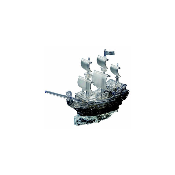 Bepuzzled Original 3D Crystal Puzzle - Deluxe Pirate Ship Black