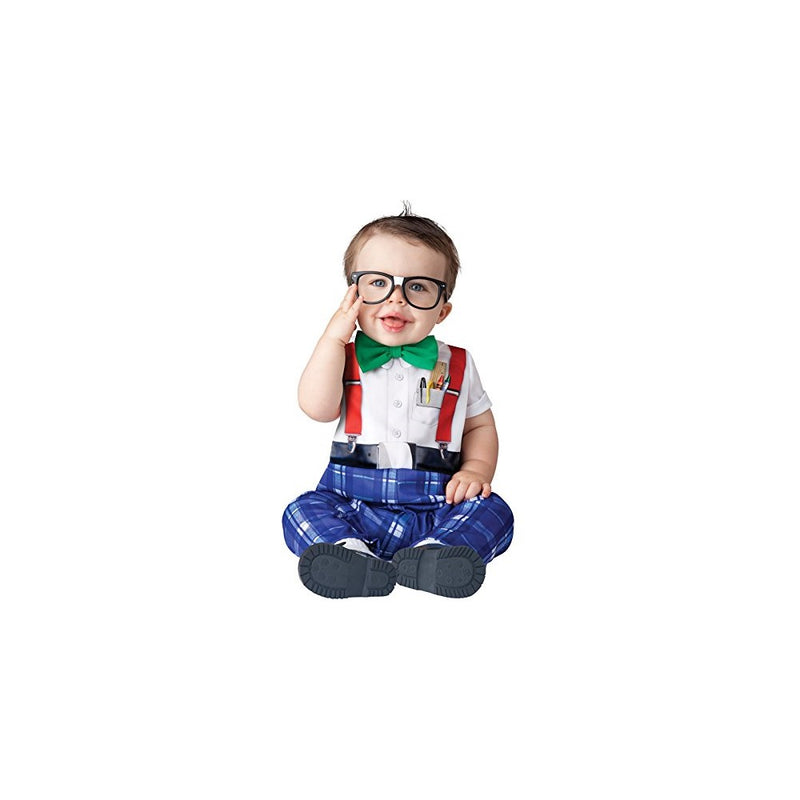 InCharacter Baby Boy's Nursery Nerd Costume, White/Blue, Small