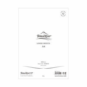 Tomoe River FP Loose Sheet, 8.27 x 11.7", 100 Sheets/Pack, White (TMR-A4P-W)