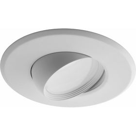 NICOR Lighting 5/6-Inch Dimmable 3000K Adjustable Eyeball LED Recessed Retrofit Downlight, White (DEB56-20-120-3K-WH)