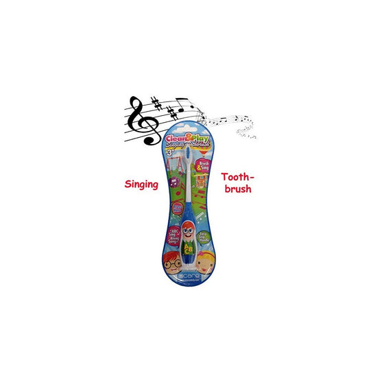 Clean And Play - Singing Toothbrush! Sing Along with Your Kids to the ABC's While Brushing Their Teeth - Blue