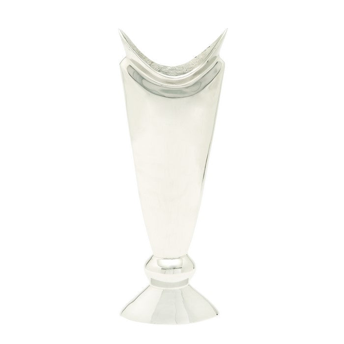 Urbane Styled Aluminium Flower Vase With Conical Design