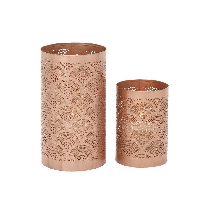 Innovative Metal Candle Lantern Set Of 2