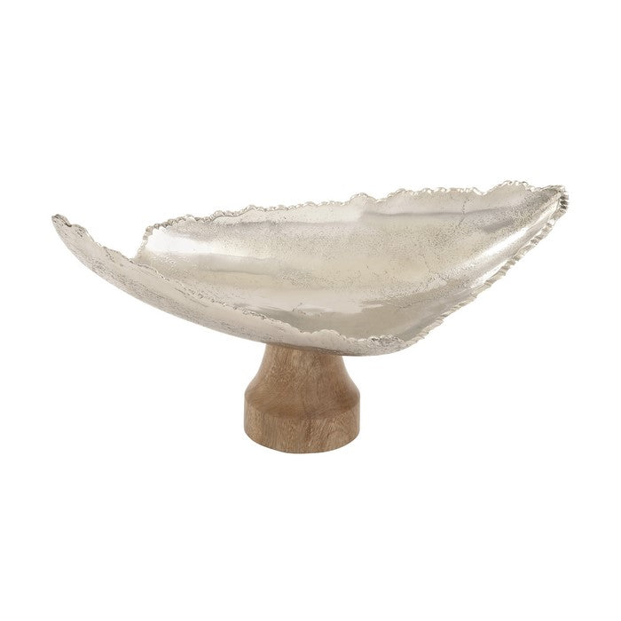 Striking Aluminum Wood Dish