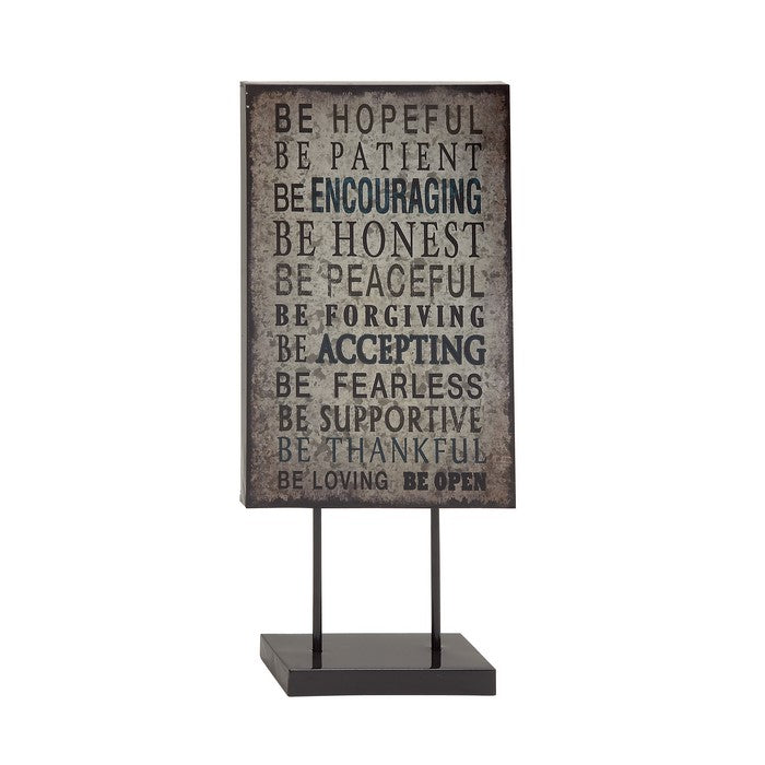 Unique and Memorable Metal Table Plaque