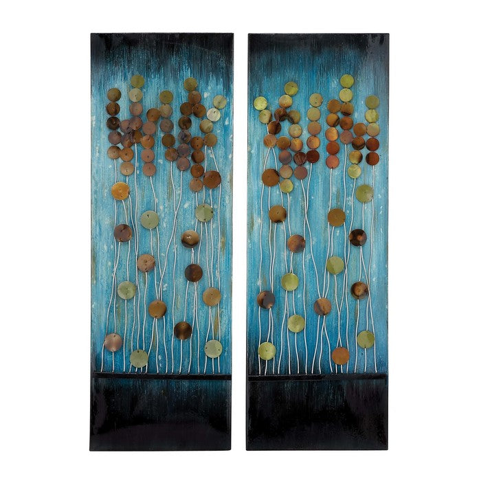 Handcrafted Metal Wall Plaque with Aesthetic Appeal 2 Assorted