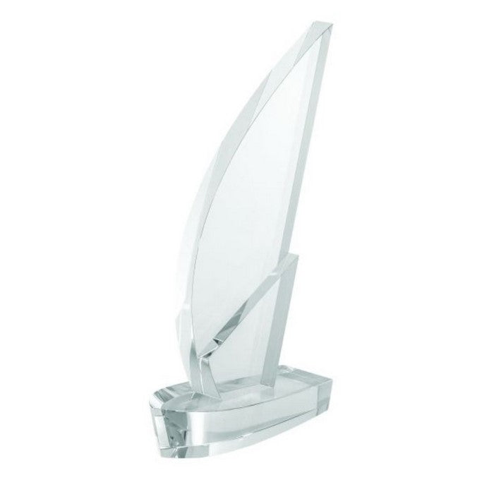 CRYSTAL TROPHY 7"W, 12"H