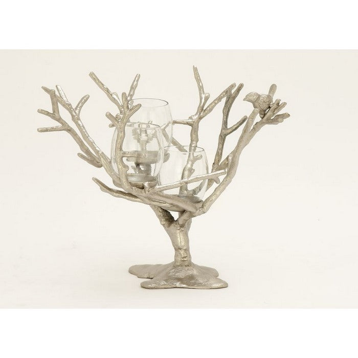 Lovely Aluminum Glass Candle Holder