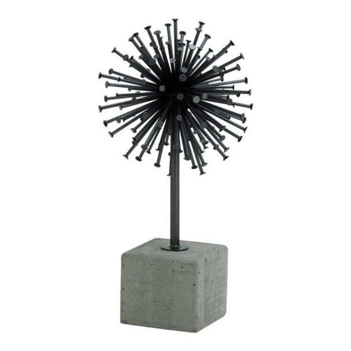 Metal Concrete Sculpture 7"W, 13"H