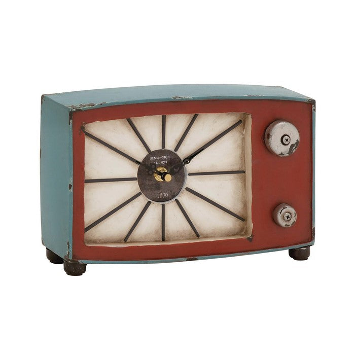 The Hidden Metal Wood Table Clock