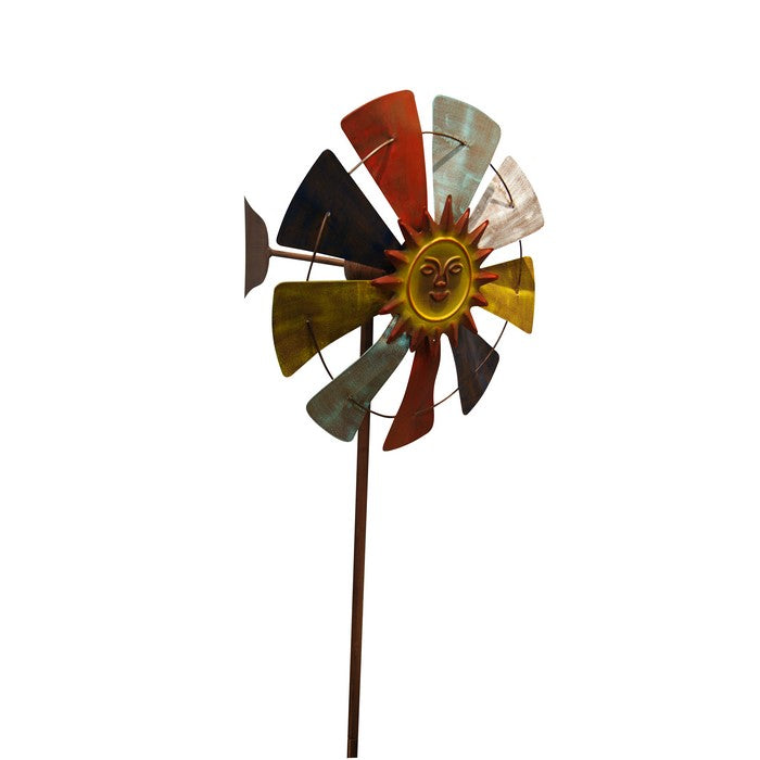 70 Inch Multicolor Windmill Stake